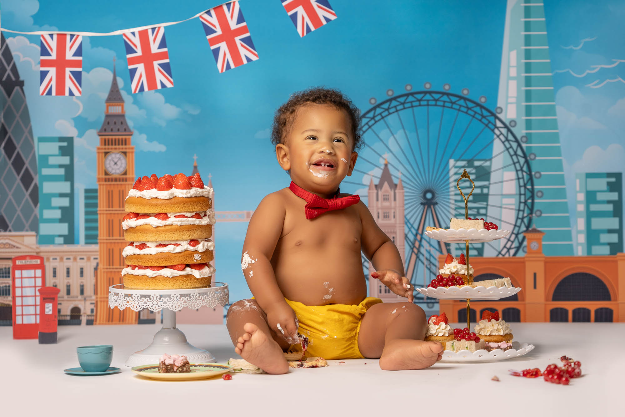 Cake Smash Birthday Baby Photoshoot Photography Cate Castleton Greenwich Lewisham London